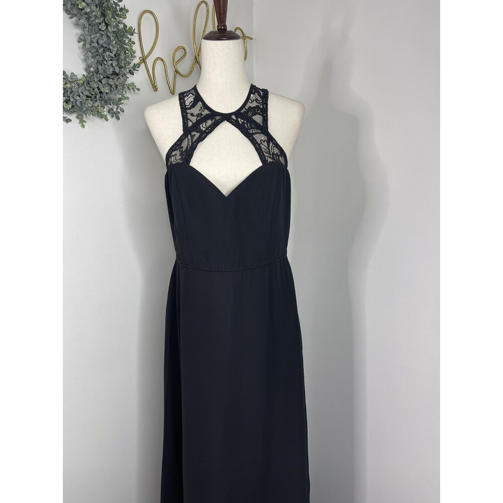 Hayley Paige  Occasions Cocktail Black Evening Dress Women's Size 12